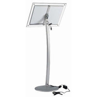 11" x 17" LED-Lit Acrylic Sign Frame Stand - Braeside Displays