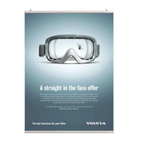 36" Aluminum Poster & Banner Hanging Rail Set - Braeside Displays