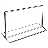 7" X 5" ACRYLIC BOTTOM LOADING DOUBLE SIDED SIGN HOLDER - Braeside Displays