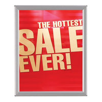 8" x 10" Convertible Sign Snap Frame, Silver, With Counter Support - Braeside Displays